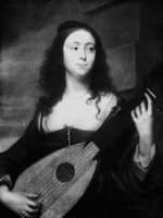 Woman with a lute