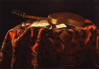 Nature morte avec une guitare