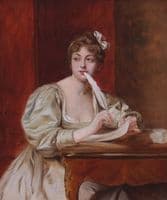 Young Woman Writing