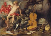Amor Triumphant among Emblems of Art, Science, and War