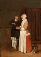 A Woman Washing her Hands