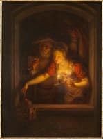 A Woman with a Burning Candle