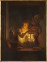 A Woman with A Lantern