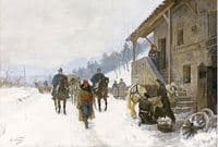 Winter Landscape with Jugglers, Dancing Bears and Gendarmes