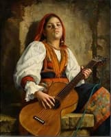 Gitarrenspielerin
