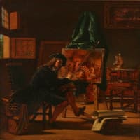 An Artist In His Studio