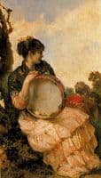 Girl with a Tambourine