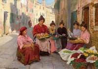Girls Threading Beads