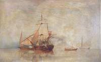 A Ketch in Action with Feluccas