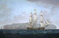 A Royal Navy Two-Decker off St Helena