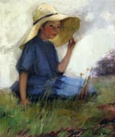 Young Girl in a Floppy Hat