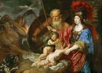 Minerva and Saturn protect Art and Science of envy and falsehood