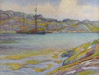 Boats by a Cliff, Kyrkesund