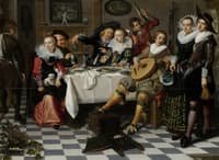 Feestvierend gezelschap