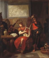 Achilles Playing the Lyre before Patrocles
