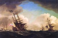 A Squadron of English Ships Beating to Windward in a Gale (after W. V. Velde Jr.)