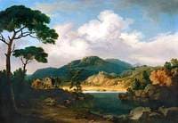 Italianate Landscape with Umbrella Pines and River