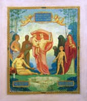 Man Receiving Instruction in Nature's Laws(mural study)