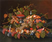 Still Life with Fruit and Champagne