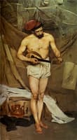 Man with mandolin