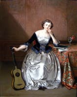Lady with guitar