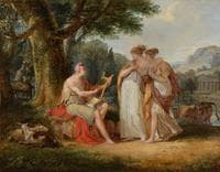Orphée repoussant l’amour des femmes de Thrace
