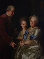 Widow Anna Johanna Grill with Her Son and Daughter