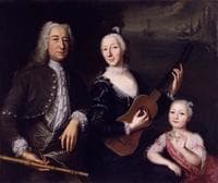 Portrait a mi-corps d'une famille de musiciens