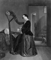 Harpspeelster