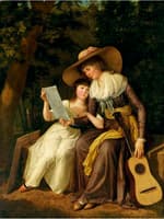 Portrait of Mary, Countess of Erne, with her daughter