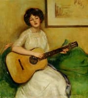 Woman with a guitar