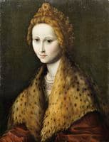 Portrait of a Young Woman with a Fur Collar