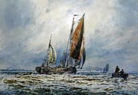 Sail Barge off the Dutch Coast