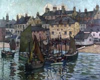 Landing Fish, St. Ives, Cornwall, England