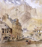 Edinburgh Castle from the Grassmarket