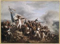 Brigadier Rampon defends the Monte-Legino redoubt against the Austro-Sardinians, near Montenotte