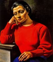 Woman in Red Sweater