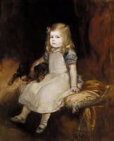 Young Girl with Her Dog