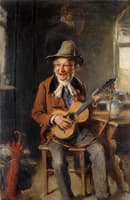 Old man with guitar