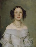 Lady in a light blue dress