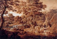 Landschaft mit Apoll unter den Hirten