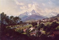 View of the Watzmann near Salzburg