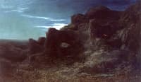 Rocky Landscape at Night