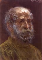 Head of a Baldheaded Jew with Full Beard