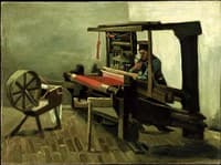 Weaver at the Loom, with Reel