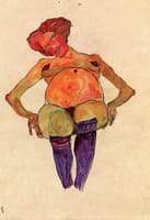 Seated Pregnant Woman