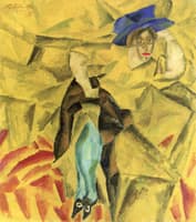 Girl with Green Stockings
