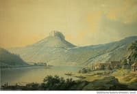 Lilienstein von der Elbe