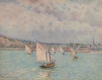Sailboats returning to Port