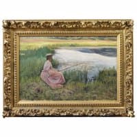Young Woman Fishing